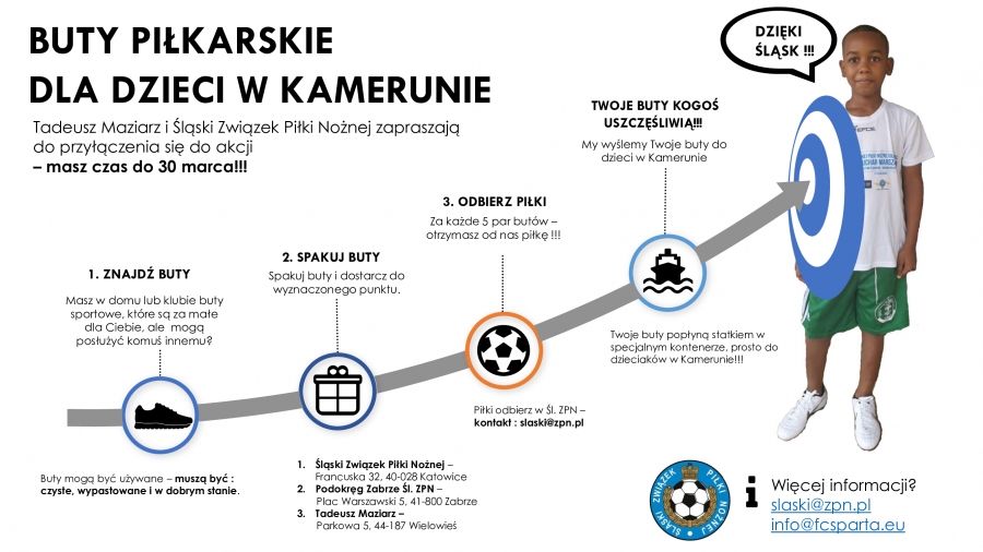 W Kamerunie dzieci już grają w butach ze Śląska i czekają na kolejną dostawę