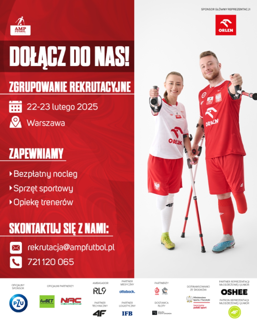 Zgrupowanie rekrutacyjne Amp Futbol Polska