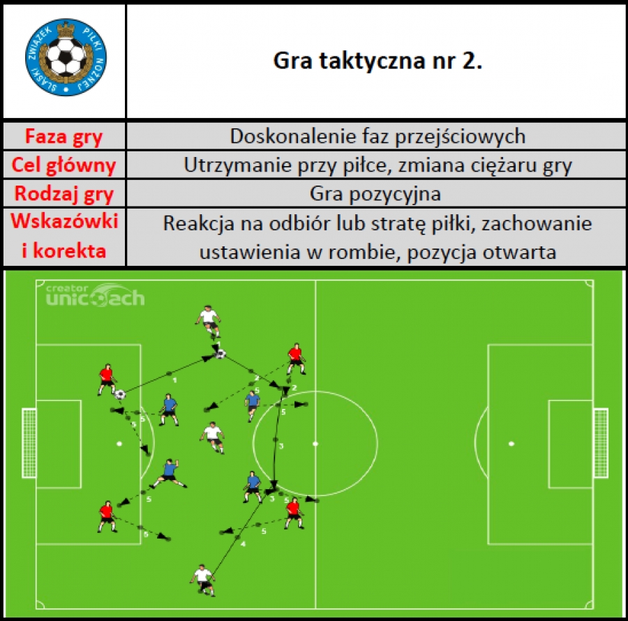 Materiały szkoleniowe. Gry zadaniowe trenerów Reprezentacji Śląska