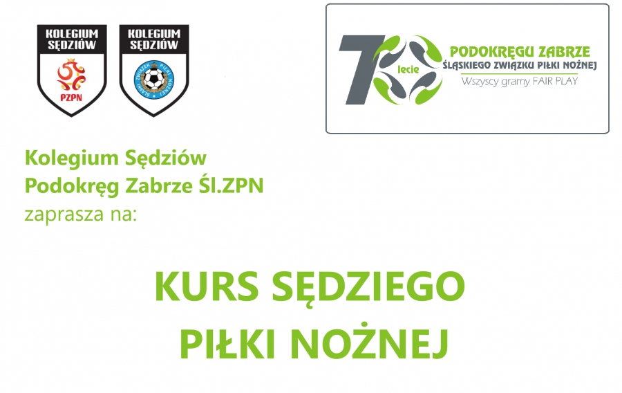 Podokręg Zabrze zaprasza na kurs sędziowski