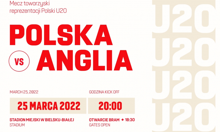 Akredytacje na mecz Polska - Anglia U20 w Bielsku-Białej