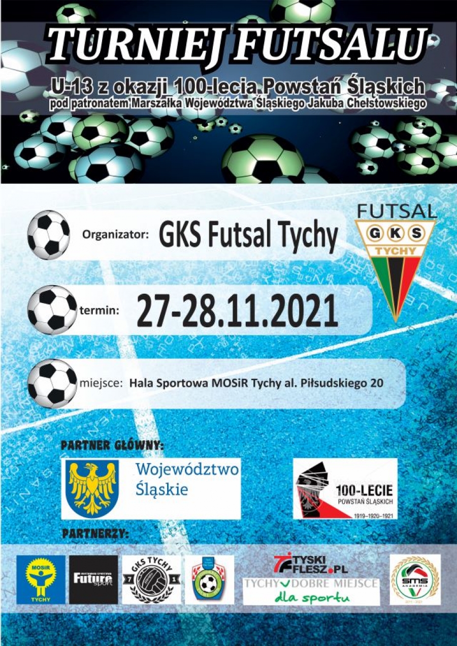 Turniej futsalowy U13 z okazji 100-lecia Powstań Śląskich